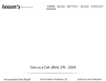 Tablet Screenshot of heavensmattress.com